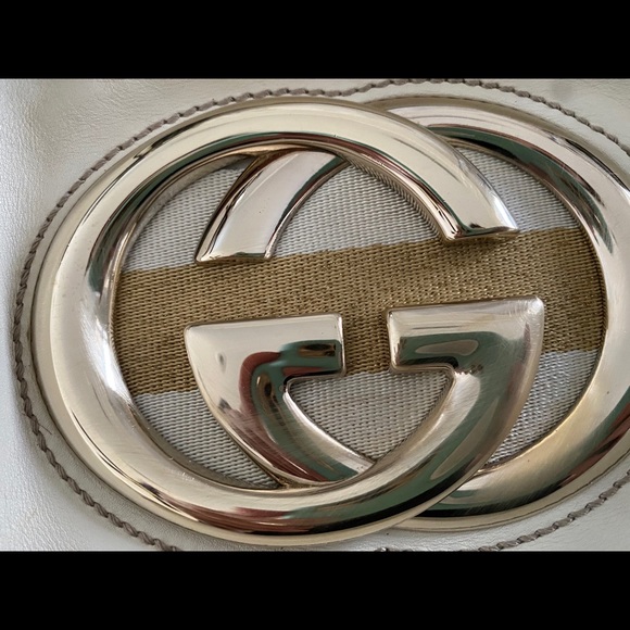Gucci***Cream leather Authentic Gucci tote - Picture 4 of 12